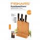 Набор из 5 ножей в бамбуковом блоке Fiskars Functional Form™ (1057552)